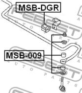 MSB-009 - Łącznik stabilizatora FEBEST /tył/ /zestaw/ MITSUBISHI CARISMA 95-03