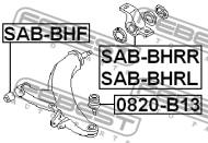 SAB-BHF - Tuleja wahacza FEBEST /przód/ SUBARU LEGACY 98-03