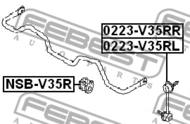 0223-V35RR - Łącznik stabilizatora FEBEST /tył P/ NISSAN FUGA 04-09