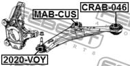 CRAB-046 - Tuleja wahacza FEBEST /przód/ CHRYSLER SEBRING 06-10