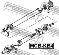 MCB-KB4 - Podpora wału FEBEST MITSUBISHI L200 05-15