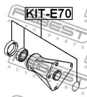 KIT-E70 - Łożysko koła -zestaw FEBEST /przód/ 2X14 BMW X5 E70 06-13