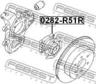 0282-R51R - Piasta koła FEBEST /tył/ NISSAN PATHFINDER 05-13