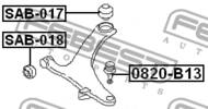 SAB-018 - Tuleja wahacza FEBEST /przód przednia/ SUBARU IMPREZA 07-11