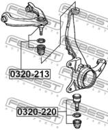 0320-220 - Sworzeń wahacza FEBEST /przód dolny/ HONDA CR-V 97-01