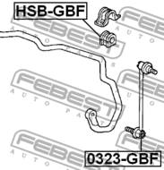 0323-GBF - Łącznik stabilizatora FEBEST /przód/ OPEL MOVANO 10-/NISSAN NV400 11-/RENAULT MASTER