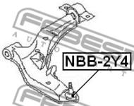 NBB-2Y4 - Osłona sworznia wahacza FEBEST NISSAN MAXIMA/CEFIRO 98-06