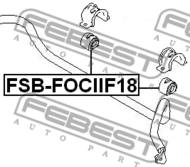 FSB-FOCIIF18 - Poduszka stabilizatora FEBEST /przód/ 18 .5 FORD FOCUS 04-08