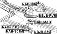 NAB-S51M - Tuleja wahacza FEBEST /przód dolny/ NISSAN FUGA 04-09