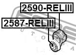 2587-RELIII - Rolka napinacza FEBEST PSA JUMPER/RELAY 06-