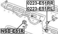 0223-E51RL - Łącznik stabilizatora FEBEST /tył L/ NISSAN ELGRAND E51 2002-2010 /INFINITI
