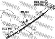 MD-006 - Odbój amortyzatora FEBEST /tył/ MITSUBISHI L200 05-15