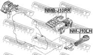 NM-J10LH - Poduszka silnika FEBEST /L/ NISSAN X-TRAIL 07-13