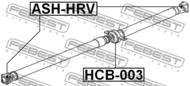 HCB-003 - Podpora wału FEBEST HONDA HR-V 98-05