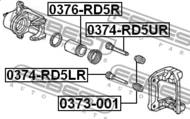 0374-RD5LR - Prowadnica zacisku hamulcowego FEBEST /tył/ HONDA ACCORD 02-08