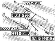 0221-S50R - Końcówka kierownicza FEBEST INFINITI FX45/35 02-08