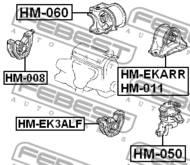 HM-060 - Poduszka silnika FEBEST /P/ /pływająca/ /skrzynia automatyczna/ HONDA CR-V 97-01