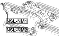 NSL-NM1 - Łącznik stabilizatora FEBEST /przód P/ NISSAN TIIDA 05-12