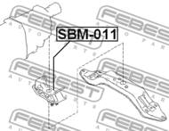 SBM-011 - Poduszka silnika FEBEST /tył/ /skrzynia automatyczna/ SUBARU IMPREZA 07-11