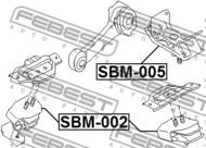 SBM-005 - Poduszka silnika FEBEST /tył/ /skrzynia automatyczna/ SUBARU IMPREZA 00-07
