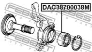 DAC38700038M - Łożysko koła -zestaw FEBEST /przód/ 38X7 0X38 TOYOTA RUSH 06-