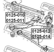 0125-011 - Wahacz FEBEST /dół L/ TOYOTA RAV4 93-00