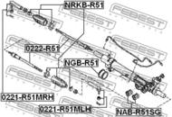 0221-R51MRH - Końcówka kierownicza FEBEST /P/ NISSAN PATHFINDER 05-13