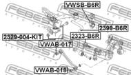 2323-B6R - Łącznik stabilizatora FEBEST /tył/ VAG A3 03-13
