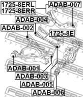 ADAB-002 - Tuleja wahacza FEBEST /tył dolny/ VAG A6 AVANT 05-11