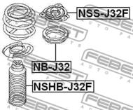 NB-J32 - Łożysko amortyzatora FEBEST /przód/ NISSAN QASHQAI+2 08-13