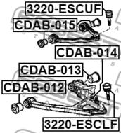3220-ESCLF - Sworzeń wahacza FEBEST /przód dolny/ CADILLAC ESCALADE 99-06