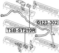 TSB-ST210R - Poduszka stabilizatora FEBEST /tył/ 15 TOYOTA CALDINA 97-02