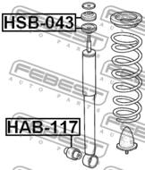 HAB-117 - Tuleja amortyzatora FEBEST /tył/ HONDA HR-V 98-05
