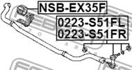 0223-S51FR - Łącznik stabilizatora FEBEST /przód P/ INFINITI QX70/FX 08-