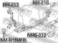 NM-N15MFR - Poduszka silnika FEBEST /przód/ NISSAN SUNNY/ALMERA 95-00