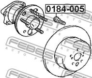 0184-005 - Szpilka koła FEBEST TOYOTA CARINA 92-97