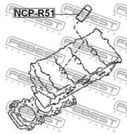 NCP-R51 - Uszczelka świecy zapł.FEBEST NISSAN MURANO 02-07