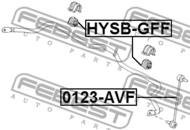 HYSB-GFF - Poduszka stabilizatora FEBEST /przód/ 19 .5 HYUNDAI SANTA FE 12-