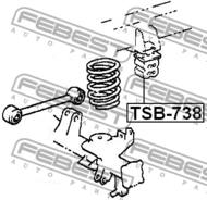 TSB-738 - Odbój amortyzatora FEBEST /tył/ TOYOTA LAND CRUISER PRADO 90 96-02