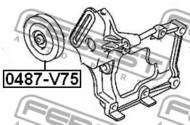 0487-V75 - Rolka napinacza FEBEST /zestaw/ MITSUBISHI PAJERO 91-04