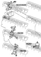 TM-047 - Poduszka silnika FEBEST /L/ TOYOTA CAMRY 01-06