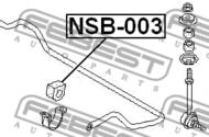 NSB-003 - Poduszka stabilizatora FEBEST /przód/ 20 NISSAN PRIMERA 96-01