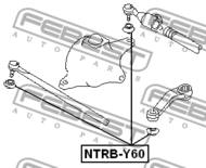 NTRB-Y60 - Końcówka kierownicza FEBEST /osłona/ NISSAN PATROL/SAFARI 87-97