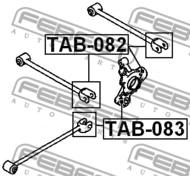 TAB-083 - Tuleja wahacza FEBEST /tył/ TOYOTA COROLLA 87-92