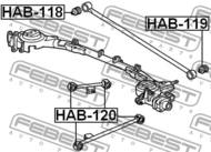 HAB-119 - Tuleja wahacza FEBEST /tył/ HONDA HR-V 98-05