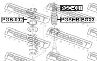 PGB-002 - Łożysko amortyzatora FEBEST /przód/ PSA JUMPER/RELAY 06- /zestaw/