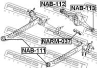 NAB-112 - Tuleja wahacza FEBEST /tył/ NISSAN PRIMERA 01-07