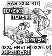 0324-HRVRH - Wahacz FEBEST /przód P/ HONDA HR-V 98-05