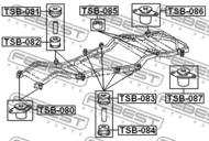 TSB-082 - Tuleja belki FEBEST TOYOTA LAND CRUISER 80 90-01