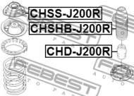 CHD-J200R - Odbój amortyzatora FEBEST /tył/ CHEVROLET LACETTI/OPTRA 03-08